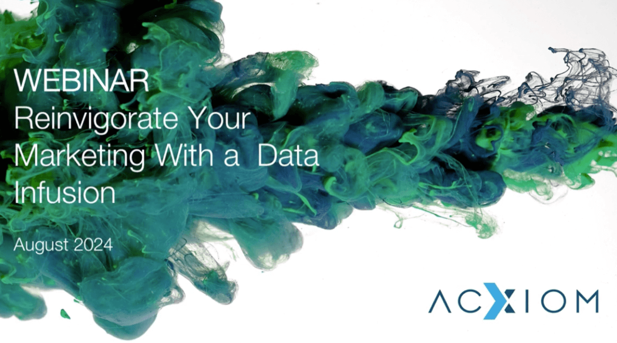 Acxiom Provides the Data Foundation for the World's Best Marketers