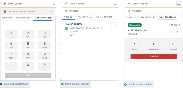 Embedded Call & Agent Status Control